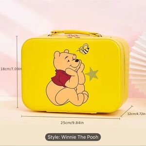 Yellow Winnie the Pooh Makeup Bag